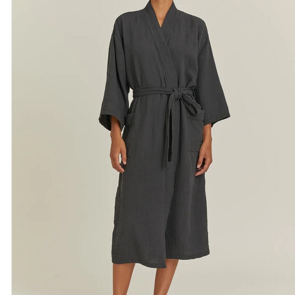 Women's Black Kimono Robe